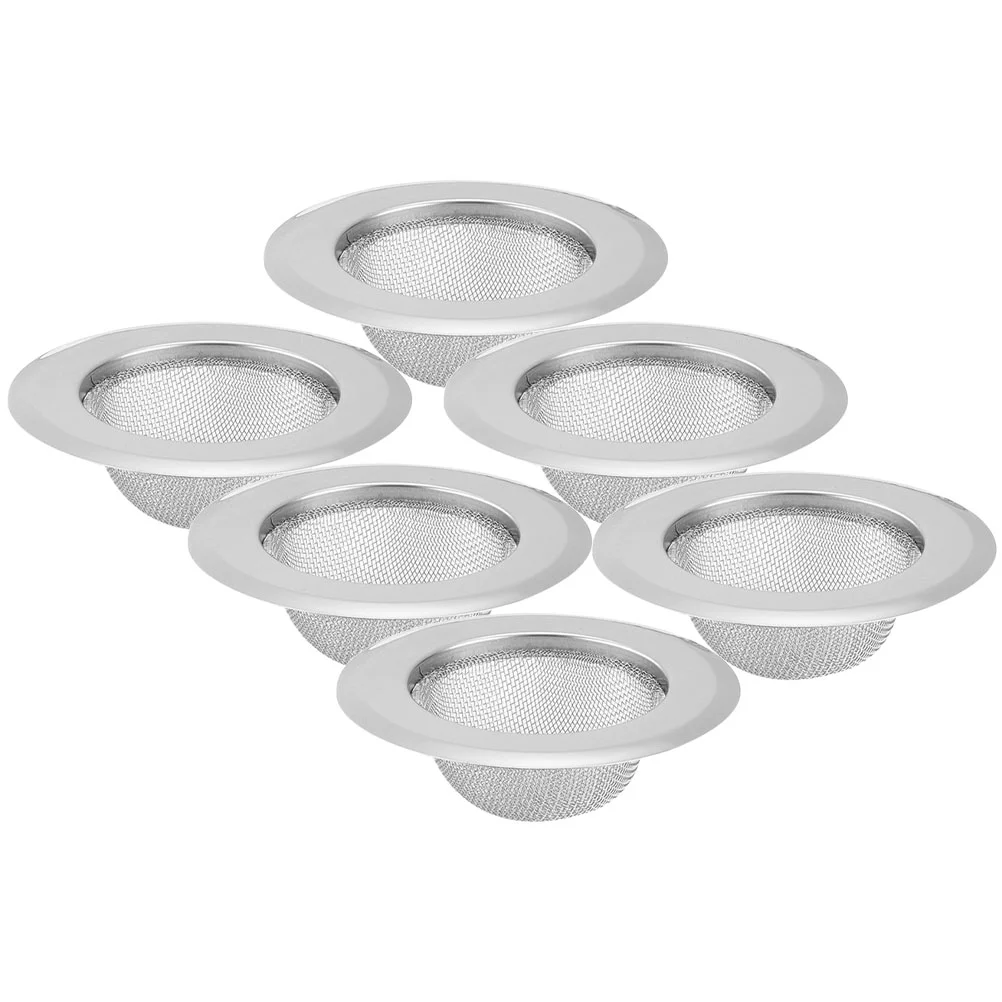 

Sink Strainer Filter Drain Catcher Basket Shower Hair Kitchen Net Bathroomdrainer Garbage Sewer Metal Screen Covers Wide Rim