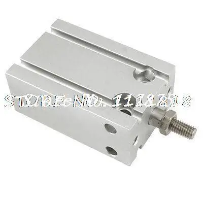 

Pneumatic 20mm Bore 4mm Inlet Air Cylinder Silver Tone
