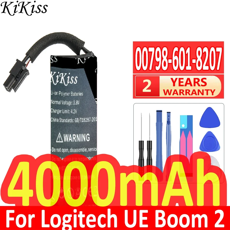 

Мощная батарея 4000 мАч KiKiss 00798-601-8207 для Logitech UE Boom 2, UE Boom 2 Ultimate