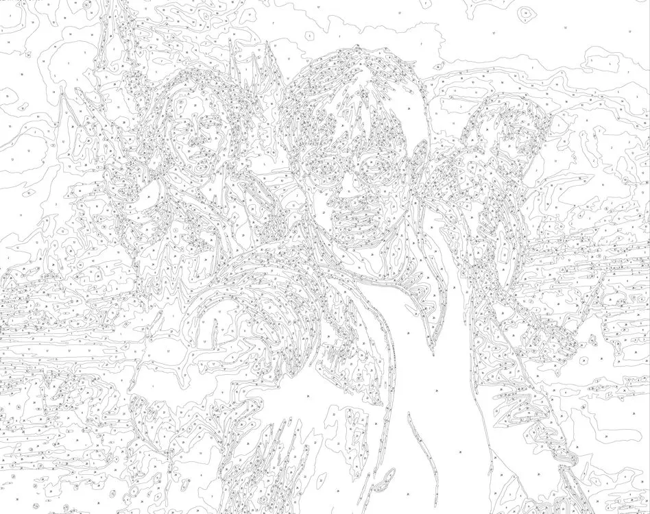Картина по номерам "Гарри Поттер Рон и Гермиона" 40x50 см Артвентура 02ART4050POTT01 |