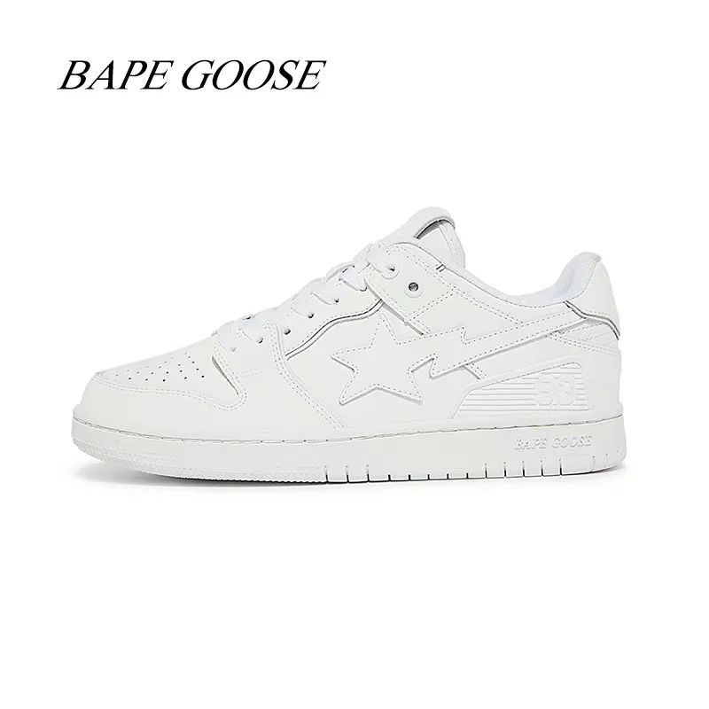 

BAPEGOOSE Joker men and women couple shoes casual white shoes shoes trend sports low fashion skateboard shoes