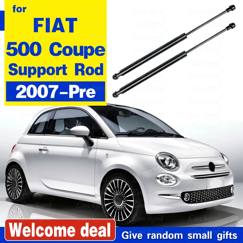 Стойки капота для Fiat 500 2007-подарки подъемник поддерживает переднюю крышку