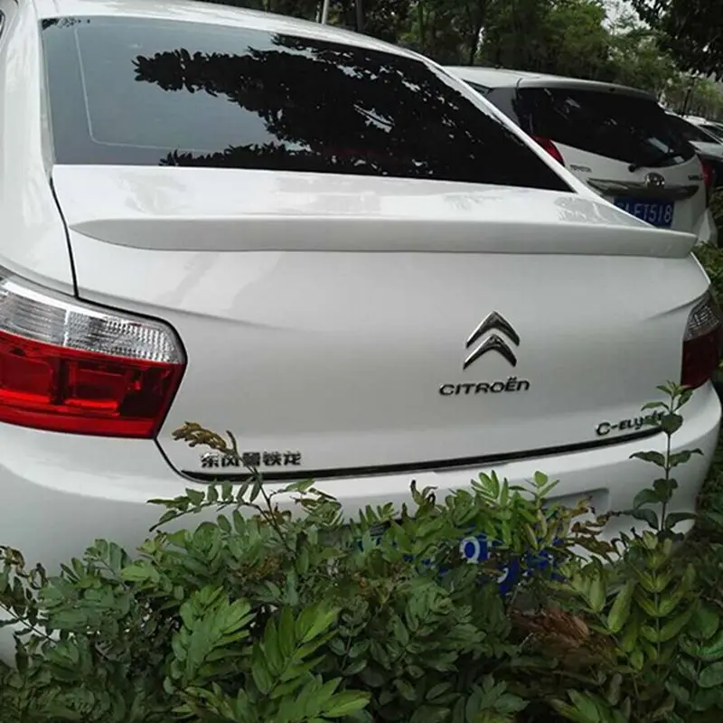 

Для Citroen Elysee 2014-2017 Citroen Elysee спойлер для губ из АБС-материала заднего крыла автомобиля праймер из углеродного волокна вид цветной спойлер