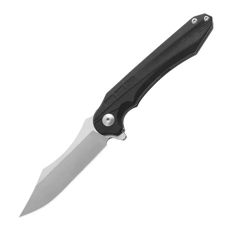 

New EDC Pocket Folding Knife D2 Steel Blade G10 Handle Flipper Ball Bearing Outdoor Utility Camping Hunting Fishing Knives