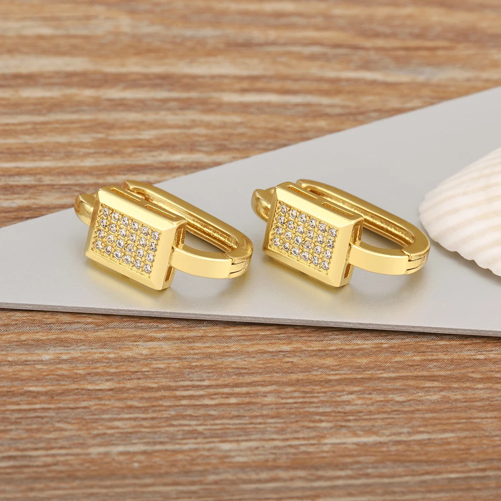 Женские серьги-гвоздики AIBEF классические серьги прямоугольной формы со