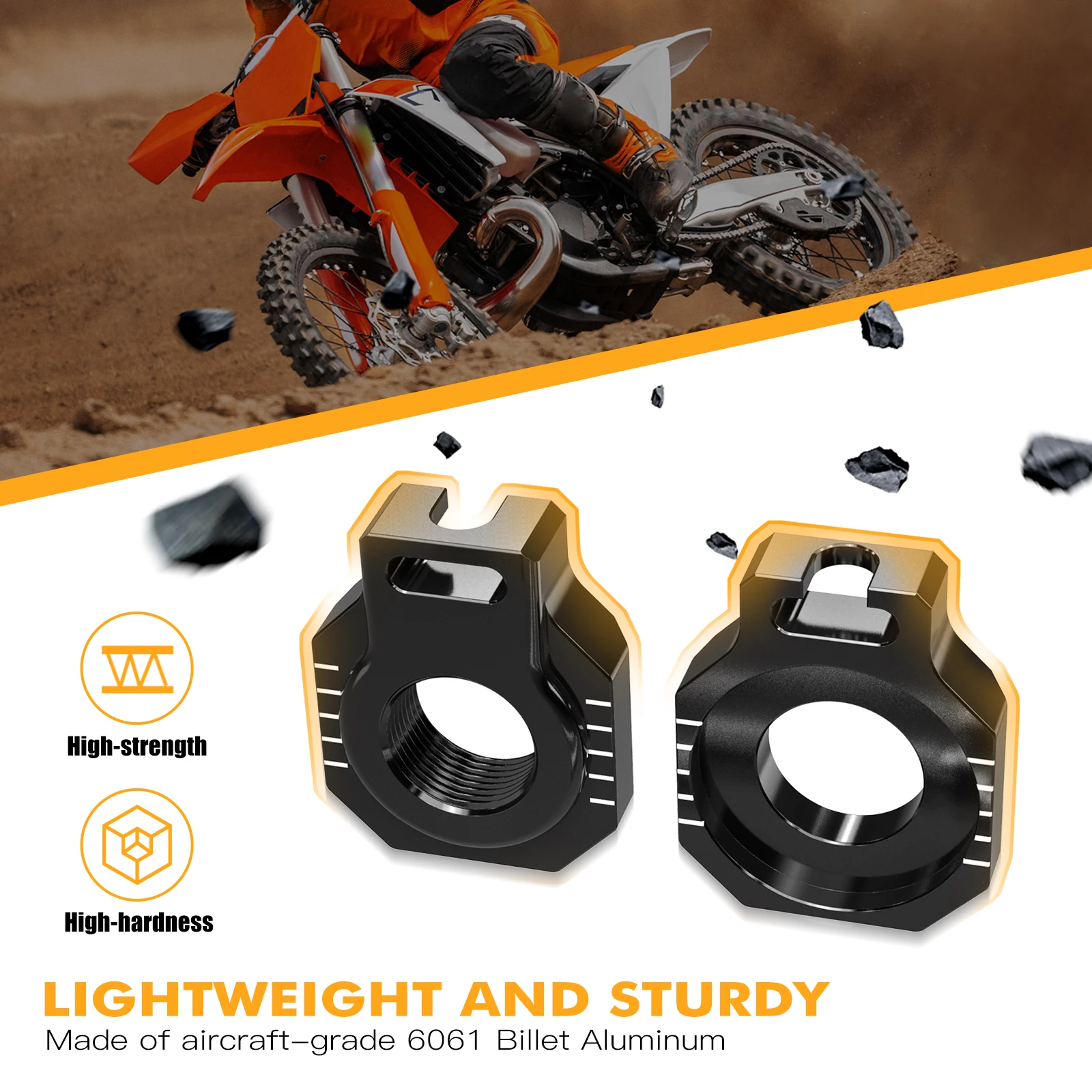 Для GasGas 2024 EC300 EC250 EC MC EX 125 250 300 250F 350F 450F ECF MCF EXF 350 450 22 мм задний мост блоков цепи