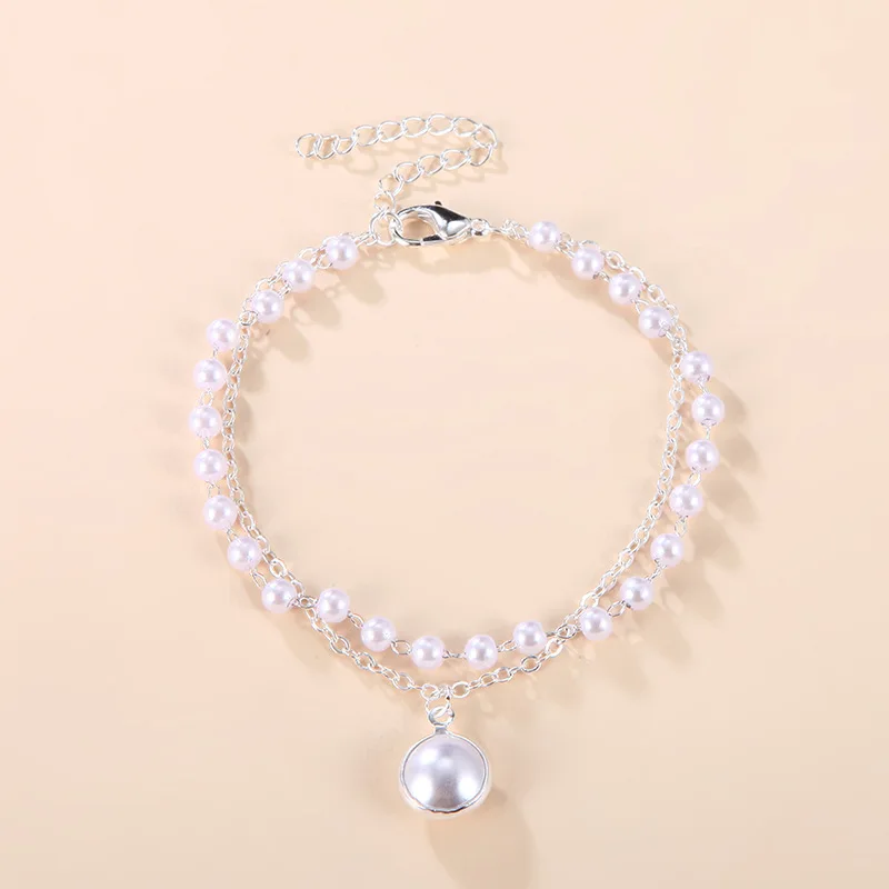 2023 New Ins Style Simple Double-layer Pearl Bracelet Women's Cool Fashion  Prevalent Hand Accessories