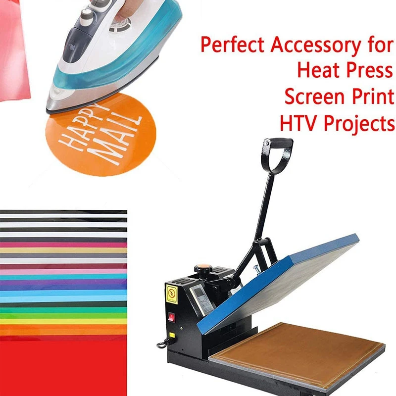 

5Pcs/Set 3 Sizes Heat Pressing Transfer Pillow PTFE Heat Pad with 2PCS PTFE Heat Press Sheet for Heat Press Digital