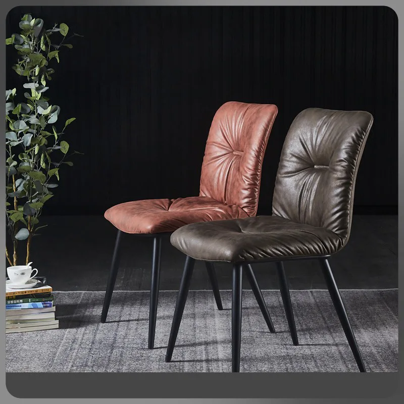 

Esszimmer Stuhl Hause Nordic Moderne Einfache Esstisch Designer Licht Luxus Eisen Net Rot Komfortable Stuhl Rückenlehne Hocker