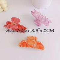 jewelry 8 6cm acrylic hairpin womens water pattern candy color ponytail hair grip pin hair clip headwear