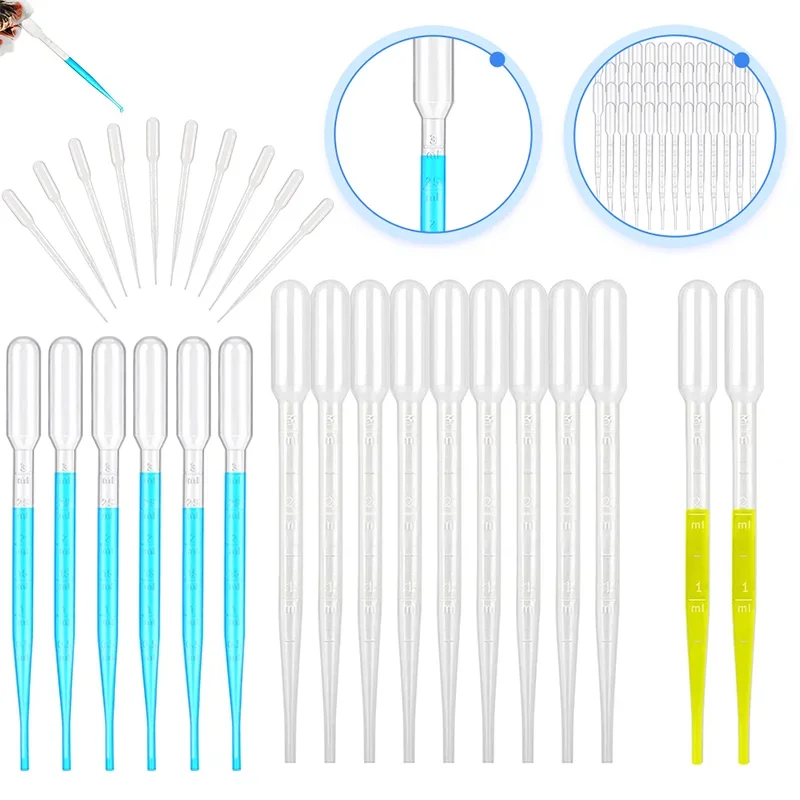 100 шт. 0 2/0 5/1/2/3/5/10 мл пластиковые лабораторные пипетки-капельницы одноразовые