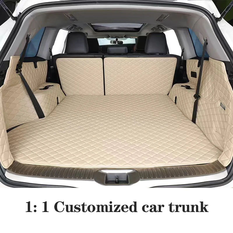 

Оригинальные коврики для багажника автомобиля VW T-ROC 2018-2020, аксессуары для авто багажника, внутренние Водонепроницаемые кожаные защитные накладки для стайлинга, 차용용용용용용용용