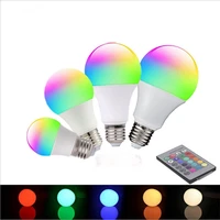 e27 rgb led 220v colorful bulb remote control smart home dimmable bulb rgbw white light lamp for xiaomi pad 5 huawei smartphone