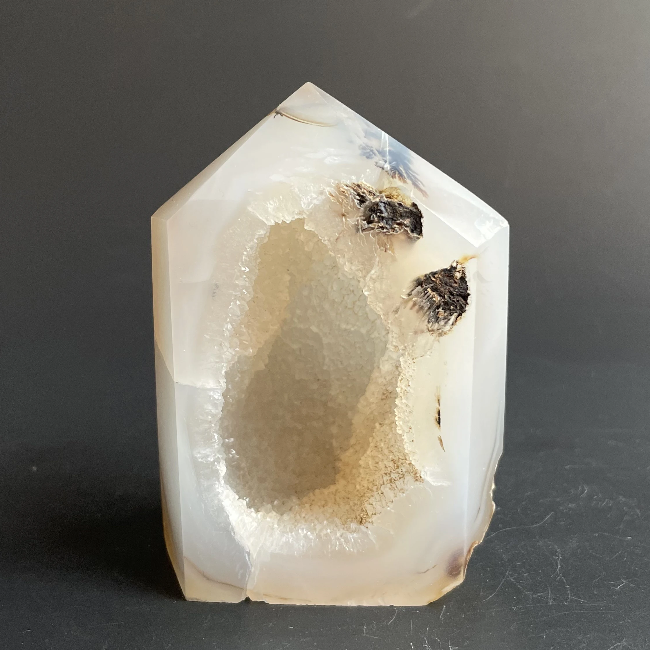 266 г натуральный камень мох Агат геодовая башня кристальная палочка кварцевый