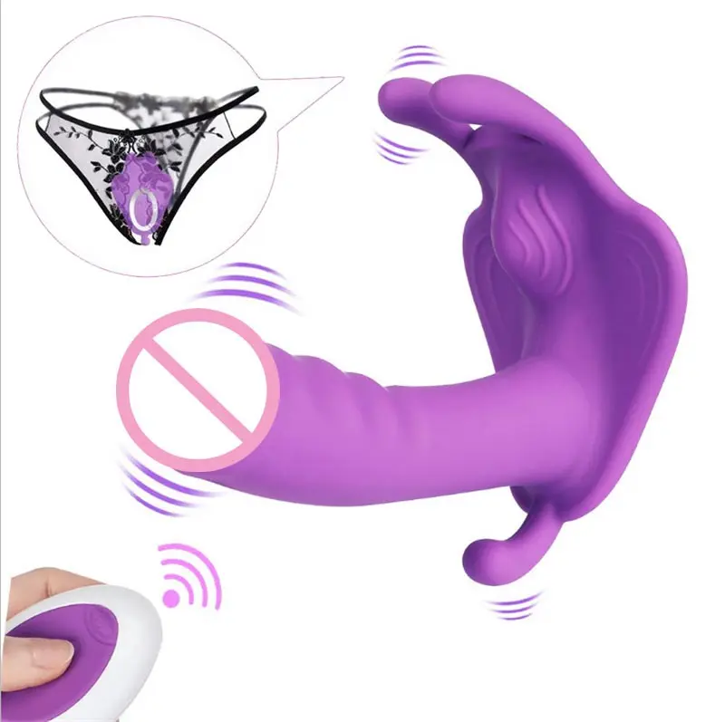 No Sound Dry Toy For Women Remote Controlled Blowjob Toy Double Penetration God Anal Cone For Butt Vibrator Men Hidden God