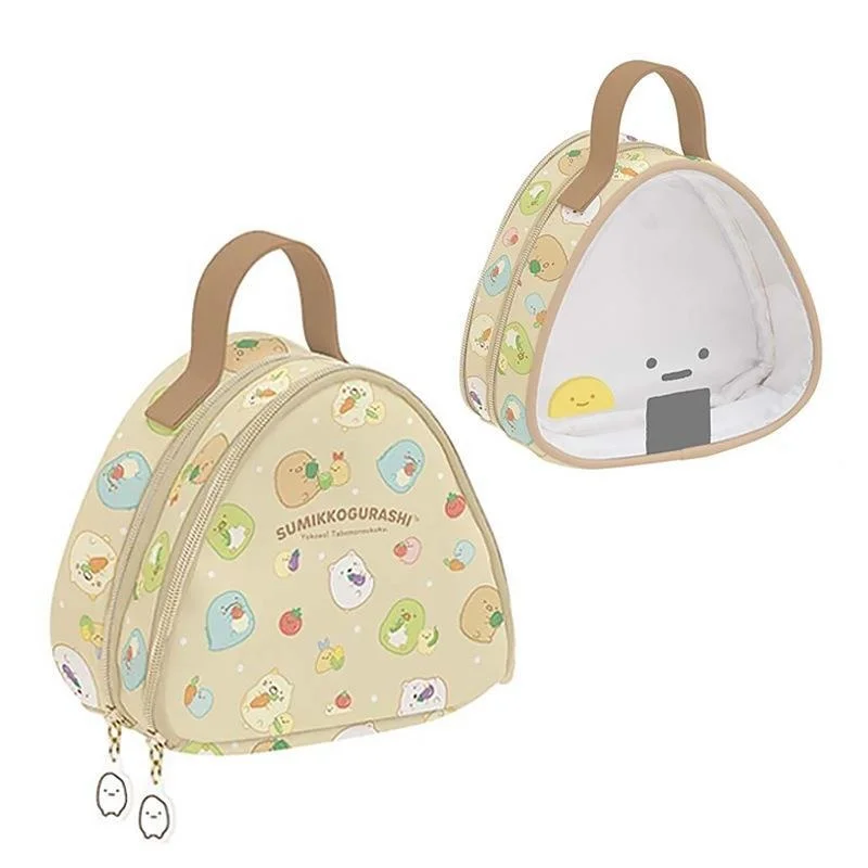 Sumikko Gurashi двусторонняя косметичка большой емкости в форме рисового шарика сумка