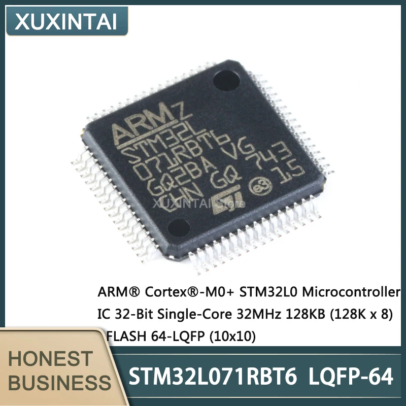 

5Pcs/Lot New Original STM32L071RBT6 STM32L071 LQFP-64 Microcontroller IC 32-Bit Single-Core 32MHz 128KB (128K x 8) FLASH