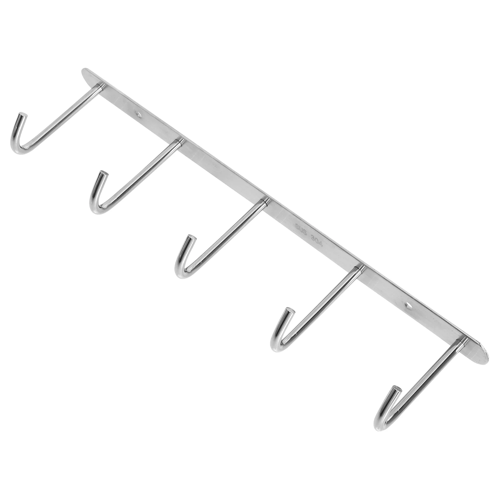 

1pc Practical Stainless Steel Heavy Duty Multifunction Row Hook Hook Rack Hanging Hook
