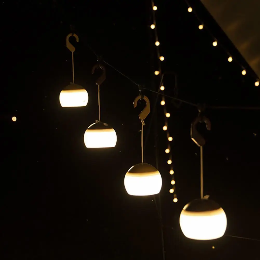 

Портативный светодиодный фонарь для кемпинга с USB-зарядкой, ярсветильник мягкий светильник с крючком, атмосферная лампа Outoor