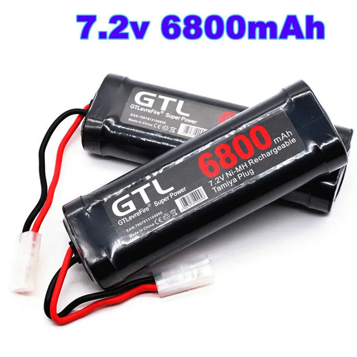 

100%. new Original 7.2V Battery 6800mah NiMH Batteries Pack For RC Car Truck Buggy Boat Tank Ni-Mh Baterias gray supper power.