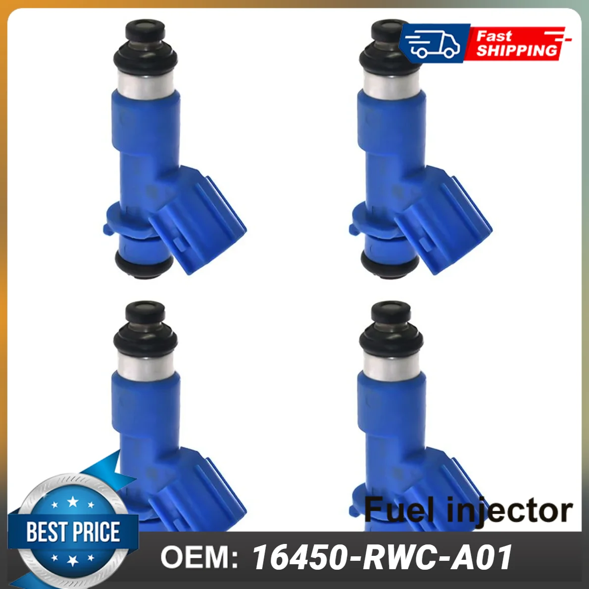 Топливный инжектор для Acura Integra RDX RSX Honda Civic 410CC 16450-RWC-A01 4 шт.