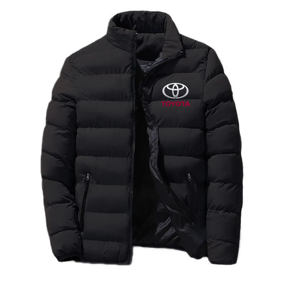 

2022 Winter Toyota car logo Mens Fashion Jackets Zipper Comfortable Classic Cotton Clothing Warm Male Tops Coats