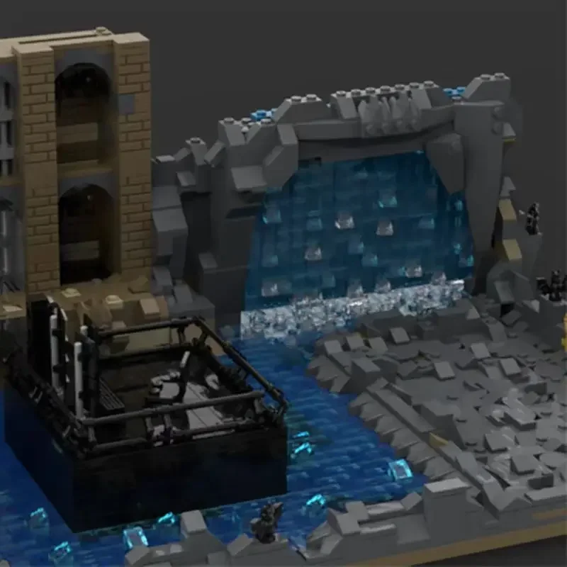 Популярный герой фильм YcMoc строительные блоки Batcave сцена модель технологии