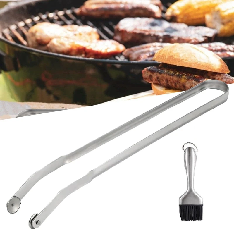 Поворотные щипцы для сосисок поворотные из нержавеющей стали уличные