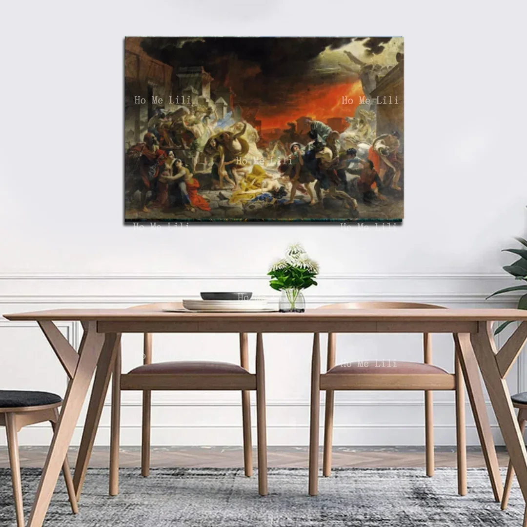 Карл Брюлов: Последний день Помепии галерея на холсте обернутая настенная