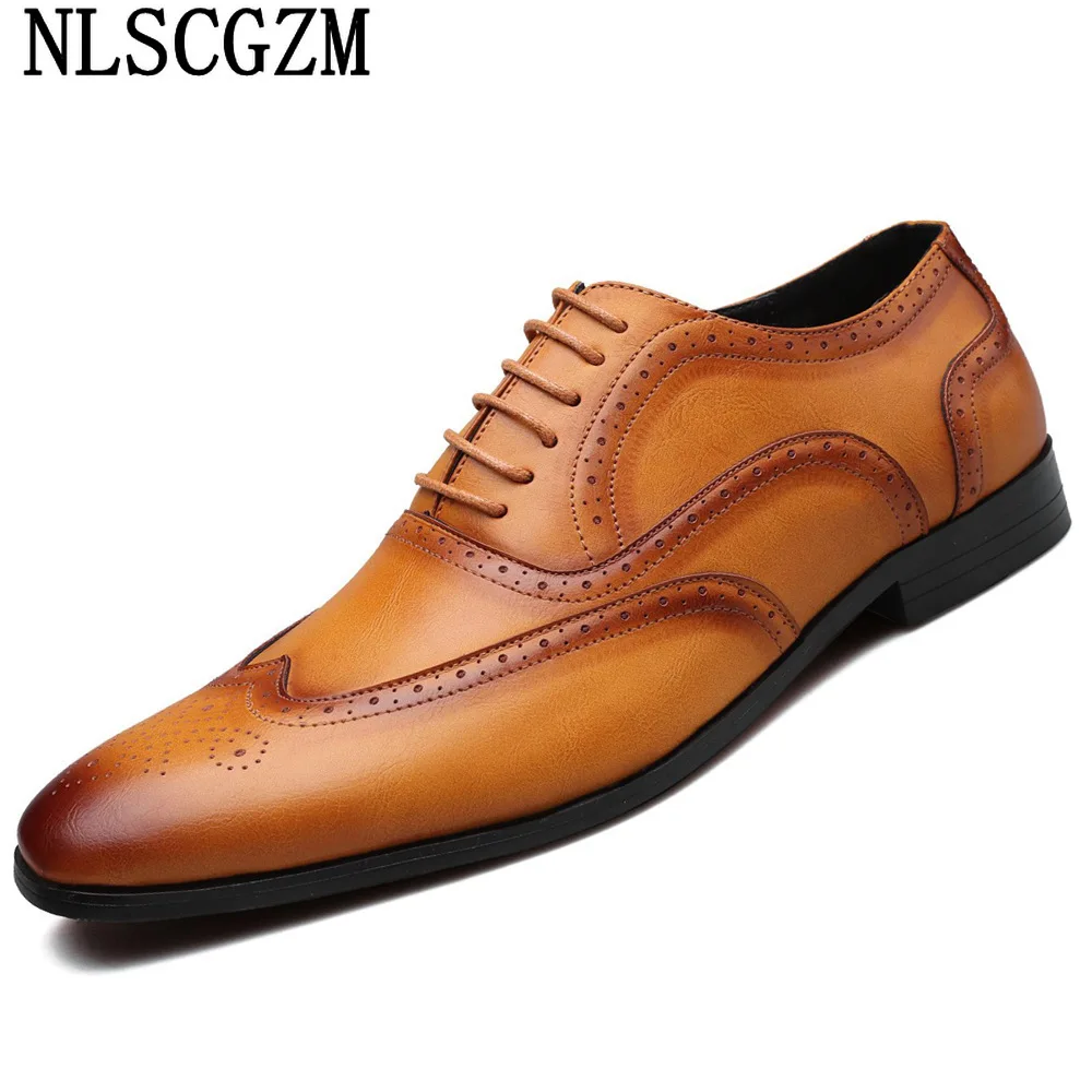 

Formal Shoes for Men Coiffeur Brogues Shoes for Men Business Suit Wedding Dress Oxford Shoes for Men Office 2023 Zapatos Hombre