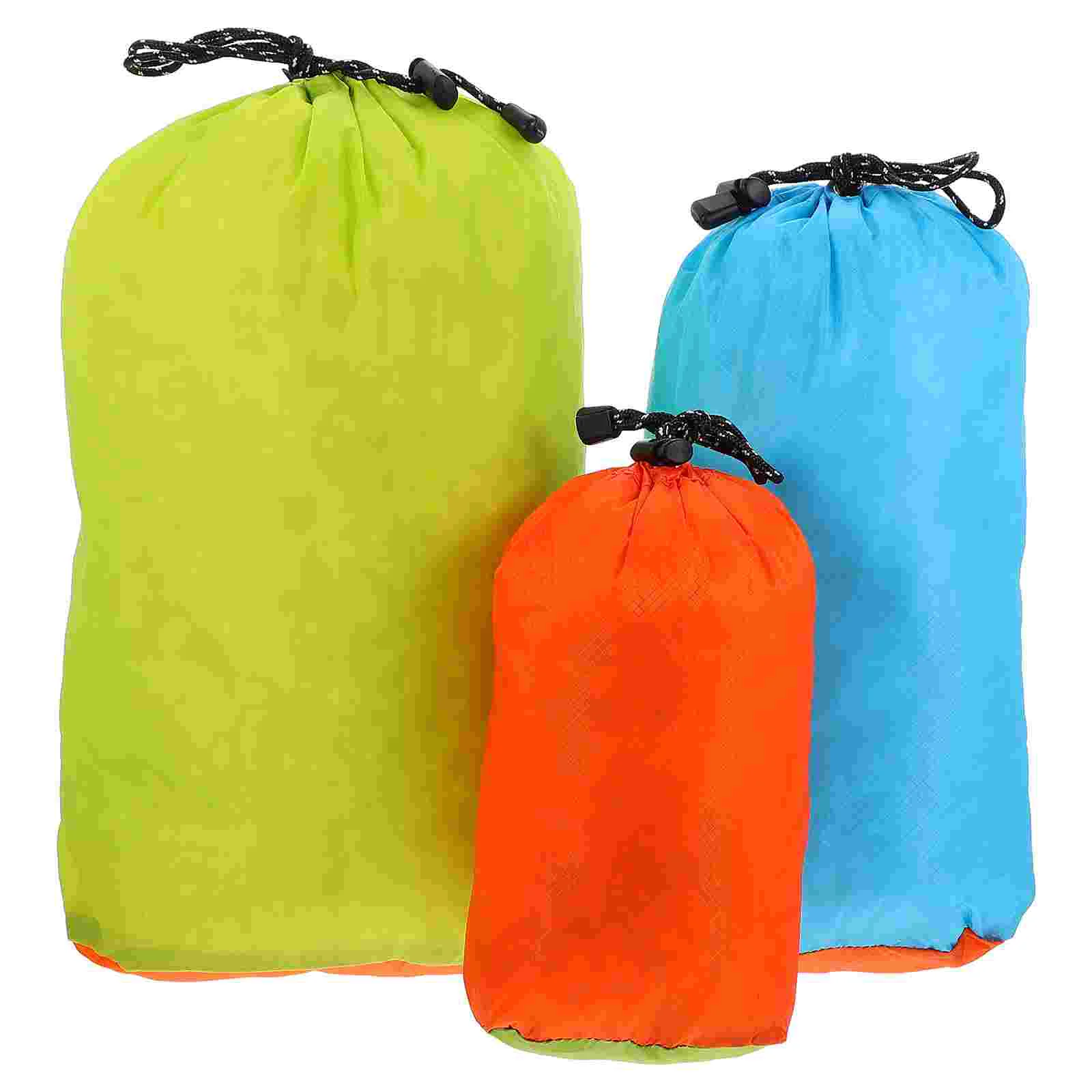 

3pcs Nylon Coated Reusable Waterproof Travel Clothes Bags for Home Travel Clothes