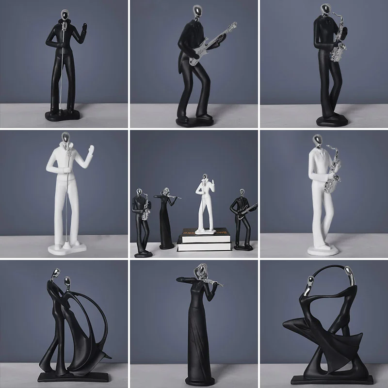 

Creative wedding gifts personalized decorations Nordic home living room TV cabinet wine cabinet decorations double dancers