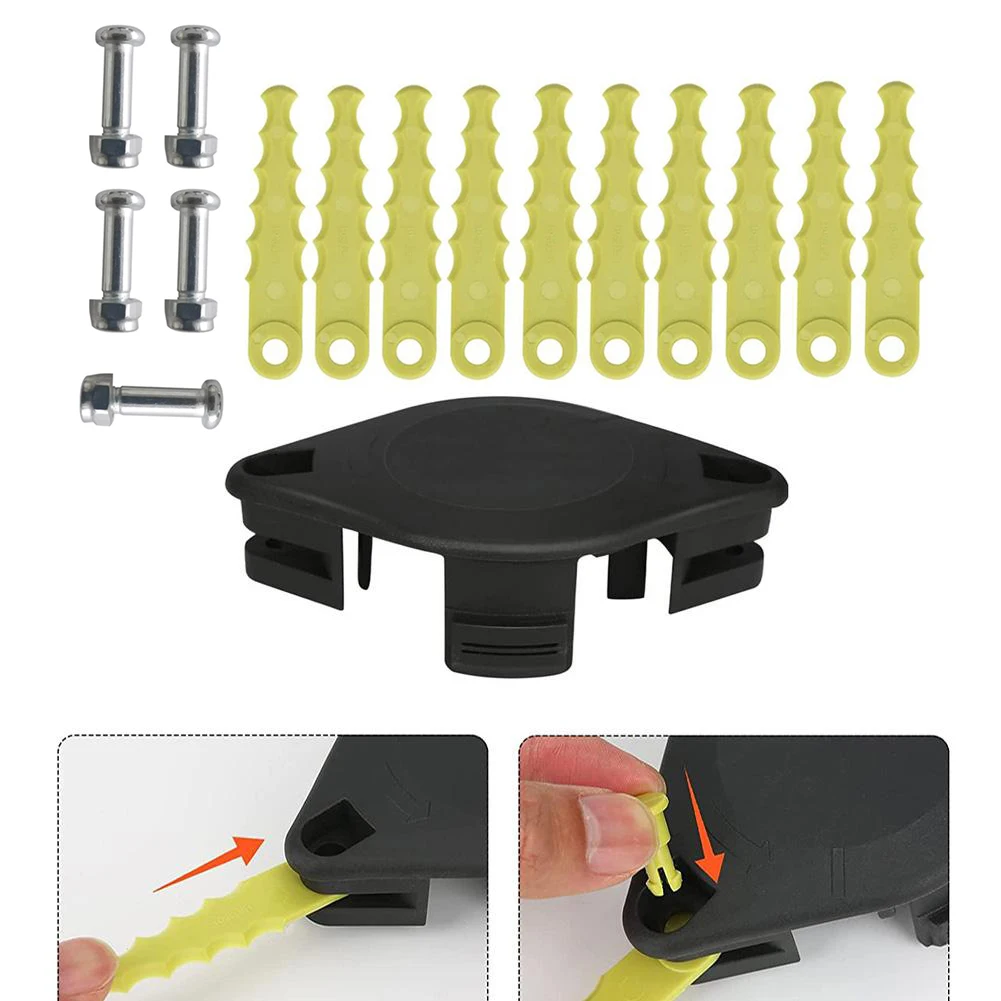 

For Ryobi 1 Trimming Head With Plastic Blade RAC155 Plastic Spare Blade Lawn Mower Grass Trimmer Head Weeding Brush Cutter Parts