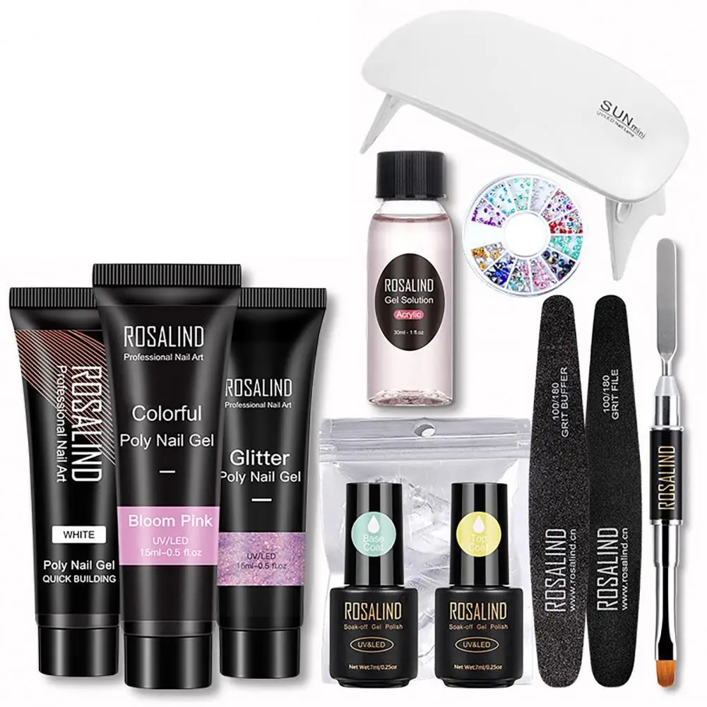 

Nail Polishing Gel Set Quick Building DIY ABS Multipurpose Manicure Extension Gel for Beauty