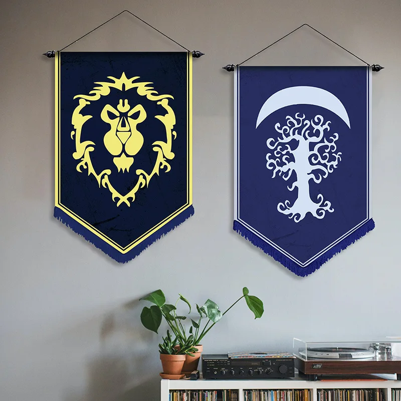 Готическое украшение для комнаты флаг молодого соперника Орда крови даларана