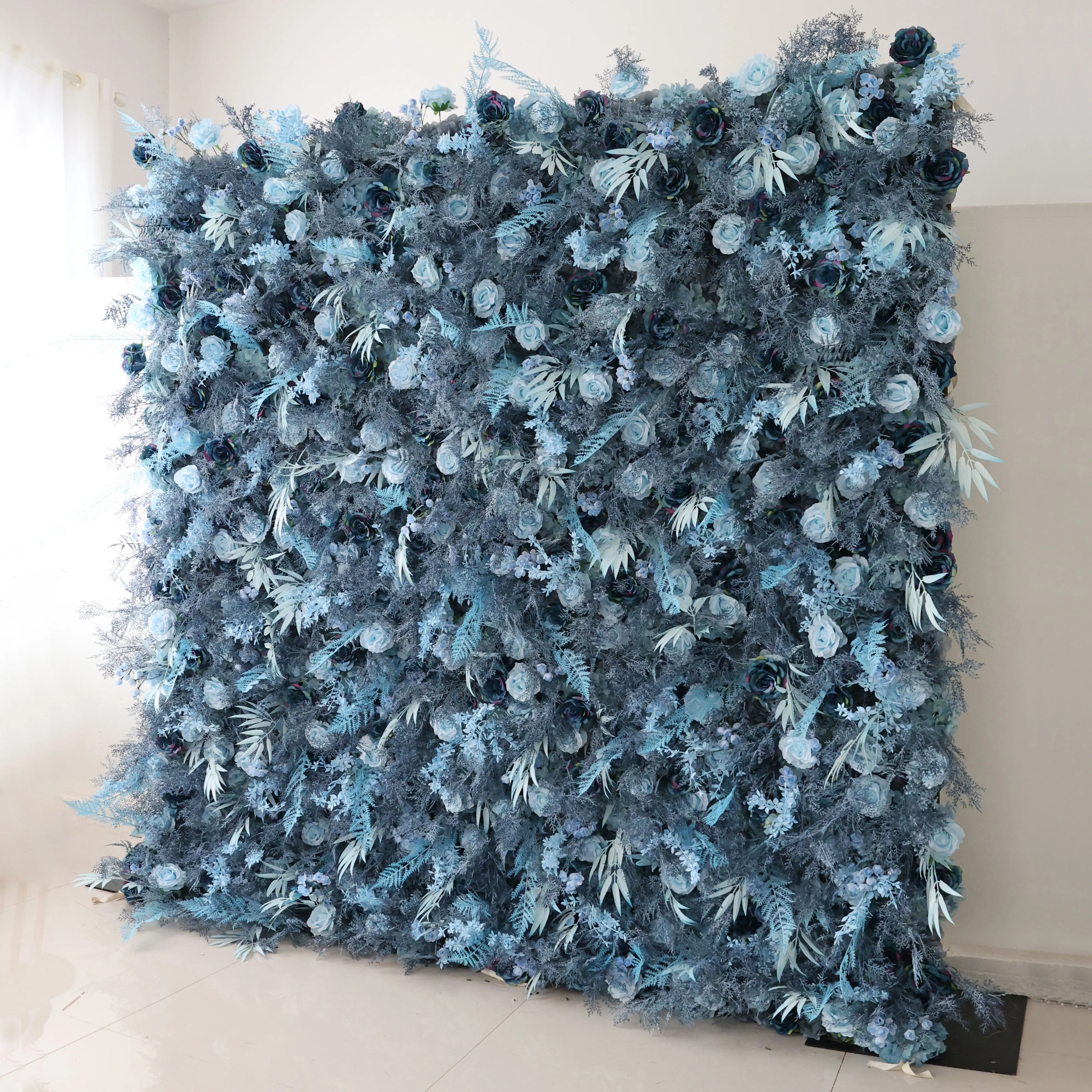 YuLiFlower Индивидуальные свадебные настенные украшения свертывающиеся 5D цветы