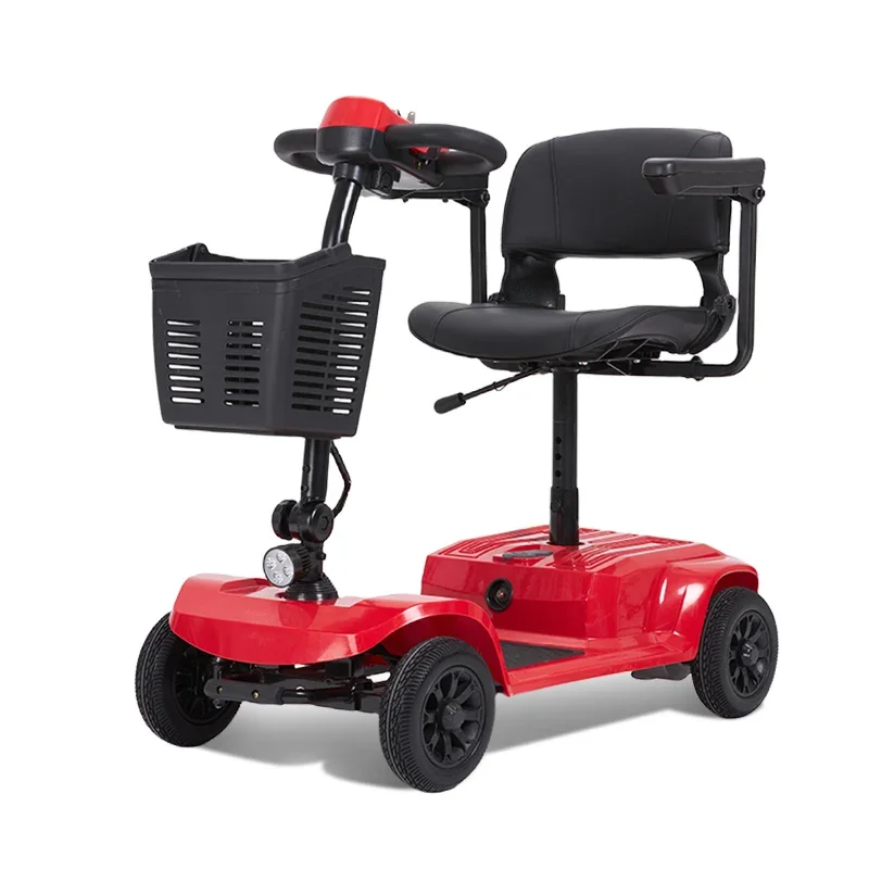 Новый неваляющийся скутер четырехколесный легкий складной автомобиль для