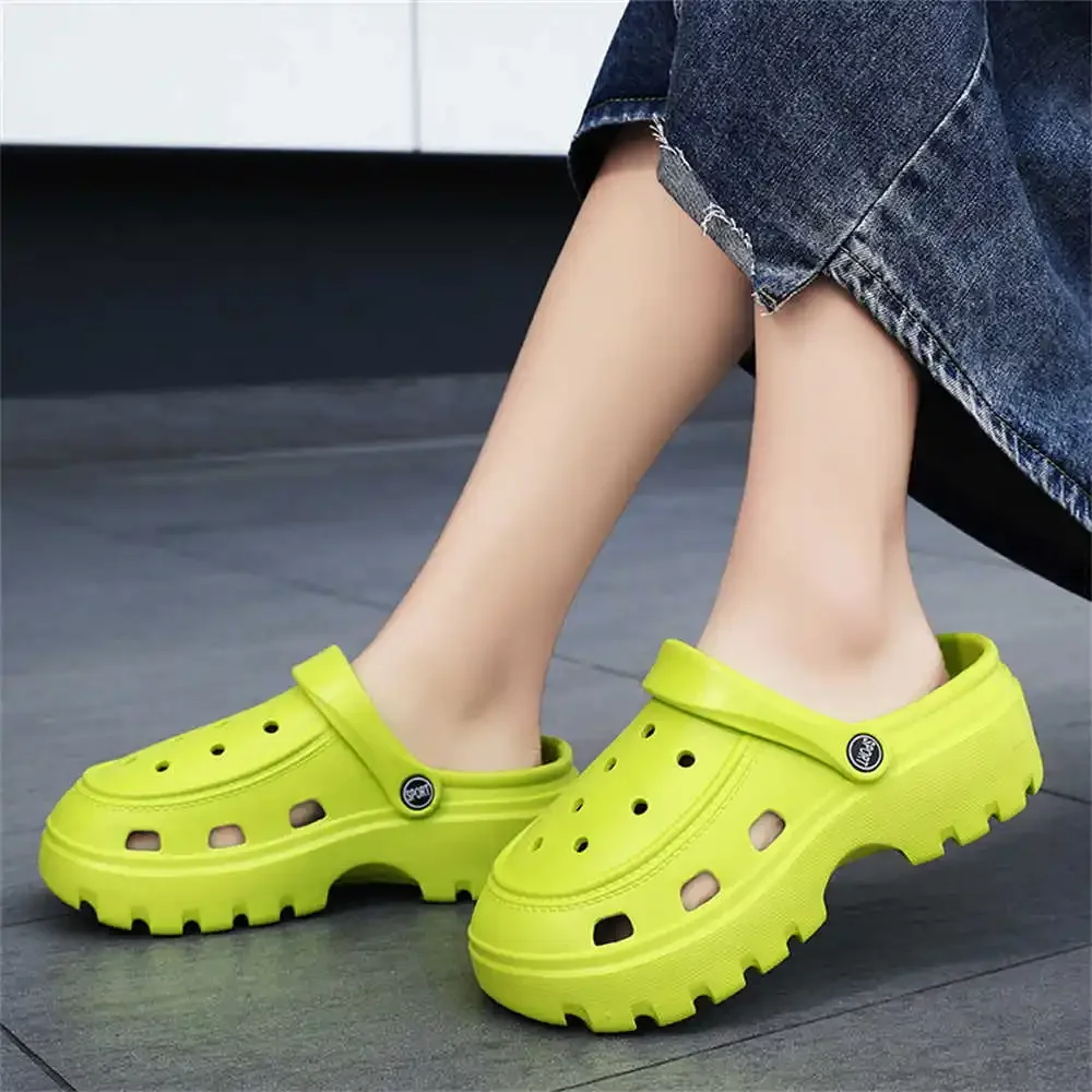 Садовые зеленые сандалии с ремешками женская обувь для подводного плавания