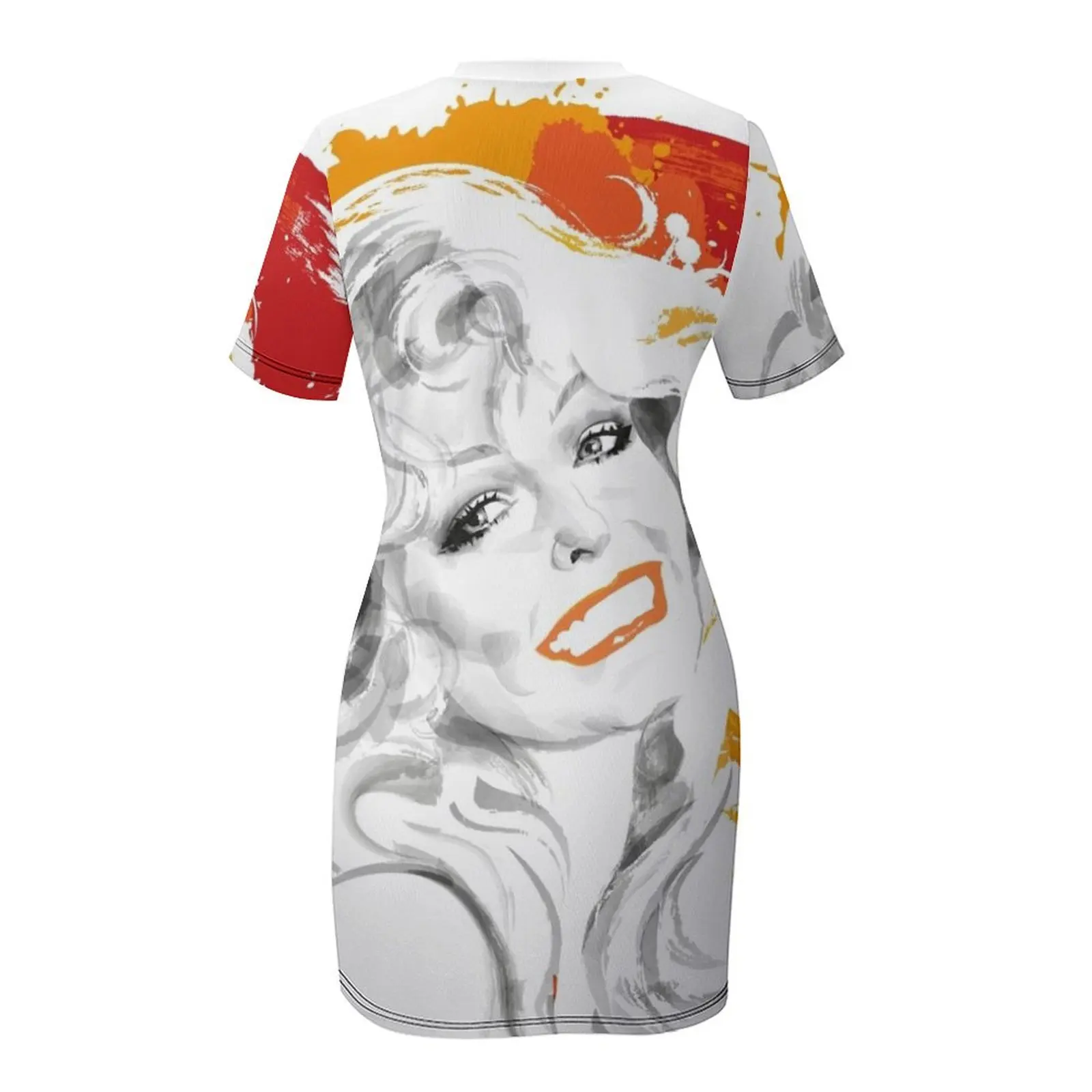 Женское платье из полиэстера и спандекса