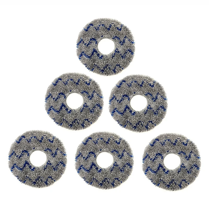 

6 Pcs Mop Cloth Pads For ECOVACS T10 X1 Turbo Robot Vacuum Cleaner Spare Parts