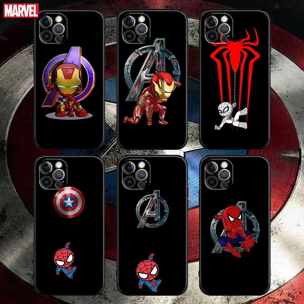 

Phone Case for Apple iPhone 13 Pro Max 12 11 8 7 SE XR XS Max 5 5s 6 6s Plus Soft Silicone Case Cover Cool Marvel Heros
