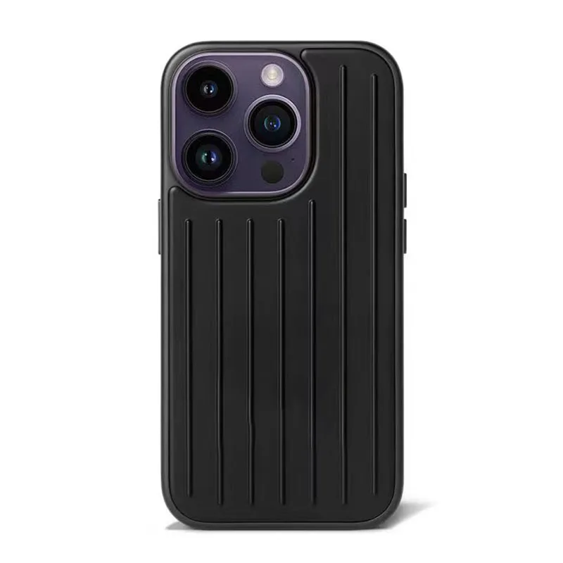 Suitcase Simple Black Phone case iPhone 14 ProMax 13pro 13 14pro 12promax 12pro 13promax Fashion Shockproof case