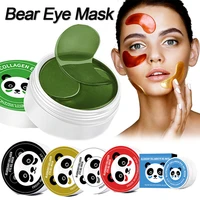 60pcs bear eye mask anti aging moisturizing gel eye patches remove dark circles anti age bag eyes wrinkle skin care