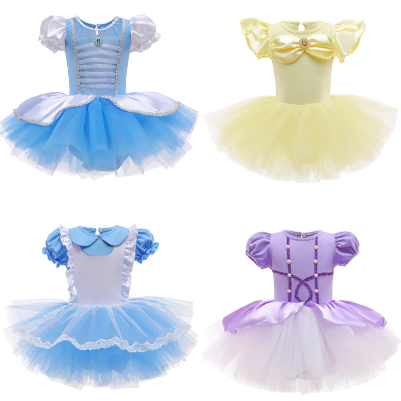 

Baby Girl Ballet Dresses Party Fancy TUTU Dress Elsa Anna Jasime Mermaid Cute Dress Girl Stage Performance Costumes 100-140