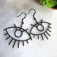 black evil eye earrings womens party favors fashion glamour jewelry witch boho creative earrings