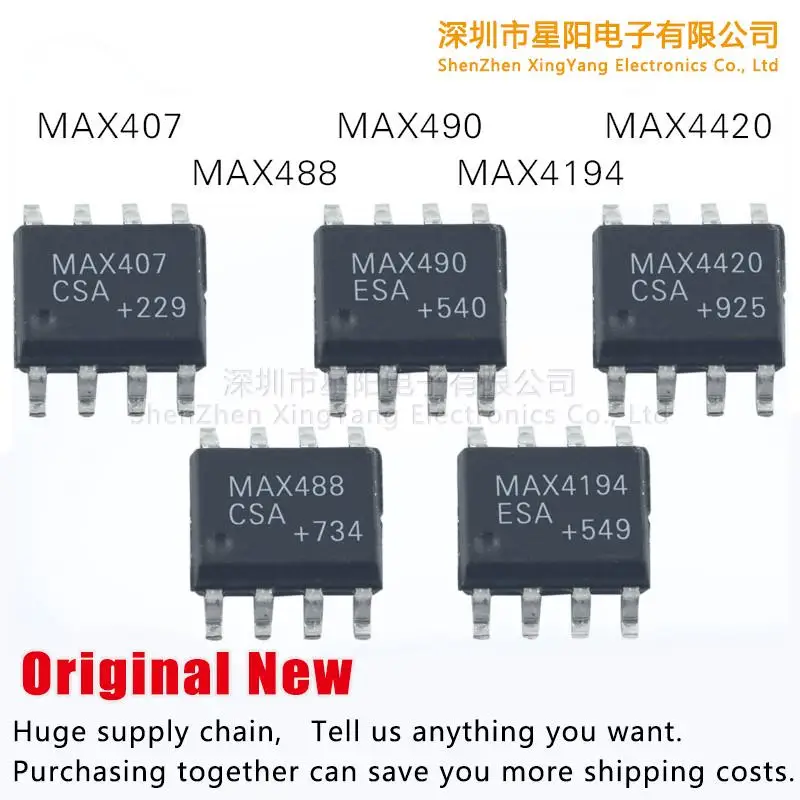 

Новый оригинальный MAX4420CSA MAX490ESA MAX488CSA MAX407CSA MAX4194ESA