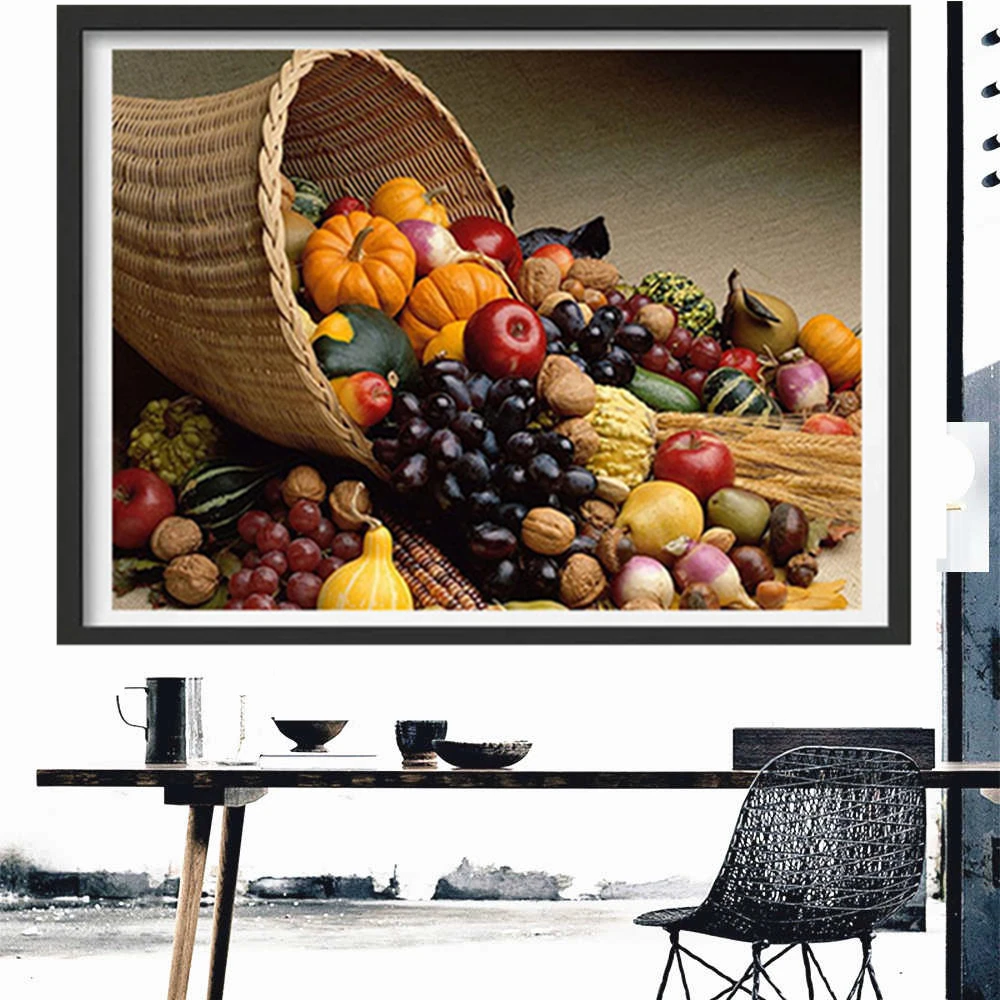 

DIY 5D Diamond Painting Fruits Series Kit Full Drill Square Round Embroidery Mosaic Art Picture Of Rhinestones Home Decor Gifts