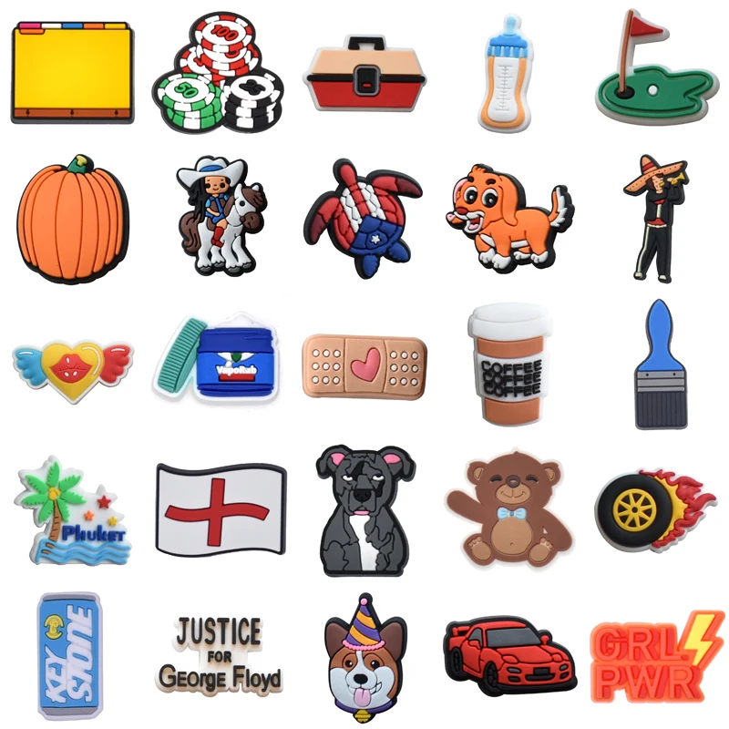 

Men Girl Packs Boy Women Charm Wholesale Bulk Gifts Para Pins Decorations for Crocs Shoe Charms Set Jeans Shoes Accessories Kids