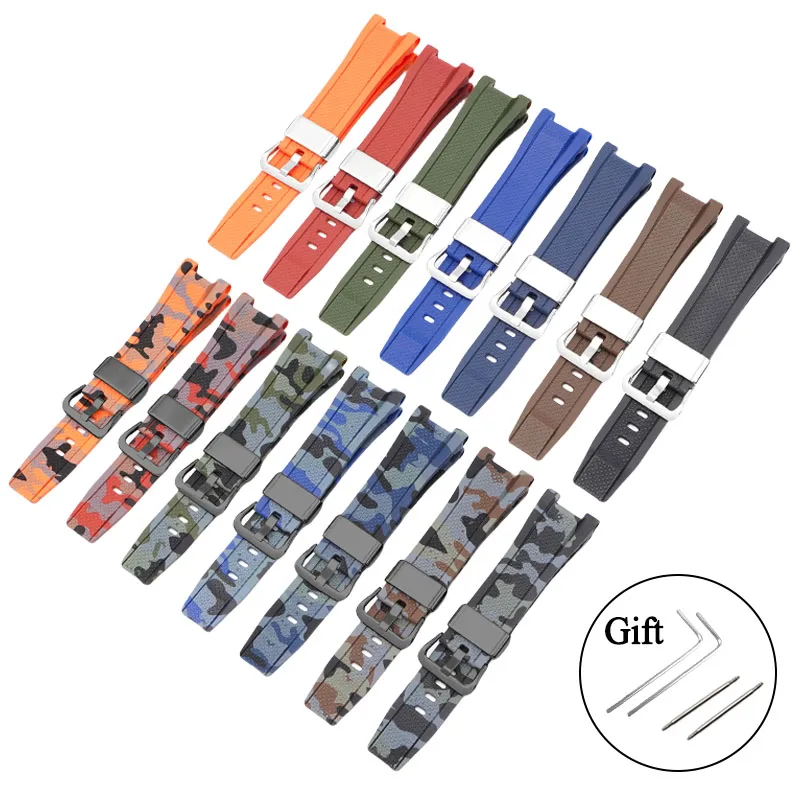 Фото Ремешок для часов из смолы для Casio G-SHOCK GST GST-W300G/W300/S300G/S300/S100G/S110, спортивный мягкий браслет, аксессуары для часов №2