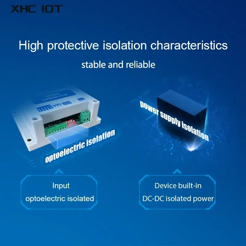 Модули Интернета IOT RS485 ModBus RTU I/O сетевые с последовательным портом 4 переключателя